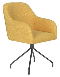 Discount ZILT Draaibare Eetkamerstoel Branda Geweven stof
