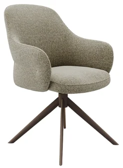 New LABEL51 Draaibare Eetkamerstoel Bern Bouclé