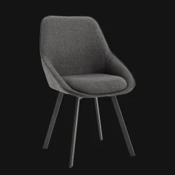 Discount Tower Living Draaibare Eetkamerstoel Borgo Geweven stof