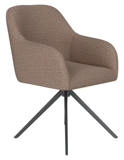 ZILT Draaibare Eetkamerstoel Brandalynn Geweven stof