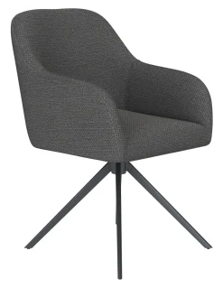 ZILT Draaibare Eetkamerstoel Brandalynn Geweven stof