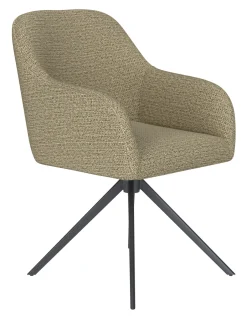 ZILT Draaibare Eetkamerstoel Brandalynn Geweven stof