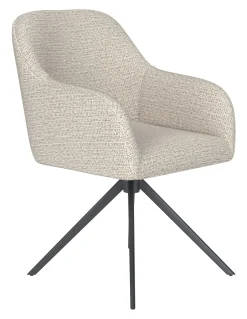 ZILT Draaibare Eetkamerstoel Brandalynn Geweven stof