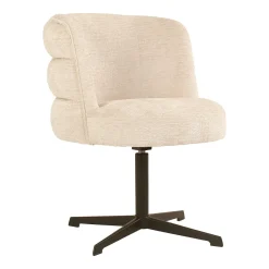 Online Richmond Interiors Draaibare Eetkamerstoel Chadwick Fusion, kleur Crème Cru00e8me