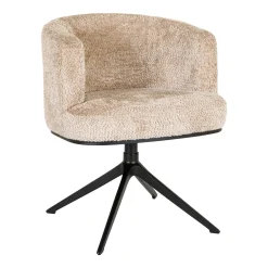 Online Richmond Interiors Draaibare Eetkamerstoel Cheyenne Lovely, kleur Beige