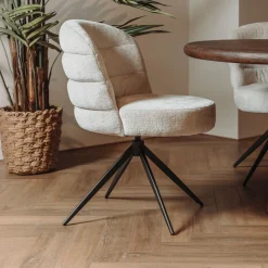 Sale Tower Living Draaibare Eetkamerstoel Carro Chenille