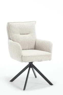 Outlet Artistiq Living Draaibare Eetkamerstoel Destinie Structuurstof