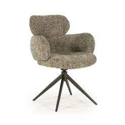 New Eleonora Draaibare Eetkamerstoel Darcio Geweven stof