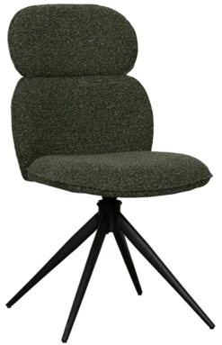 New LABEL51 Draaibare Eetkamerstoel Finn Bouclé