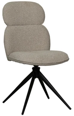 New LABEL51 Draaibare Eetkamerstoel Finn Bouclé