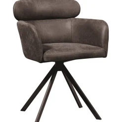 Clearance WOOOD Draaibare Eetkamerstoel Fenne Lederlook