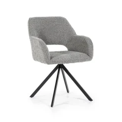 Discount Eleonora Draaibare Eetkamerstoel Fabio Bouclé