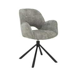 New Tower Living Draaibare Eetkamerstoel Isola Geweven stof