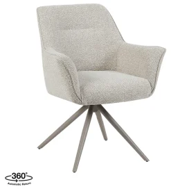 Clearance LABEL51 Draaibare Eetkamerstoel Kimora Bouclé
