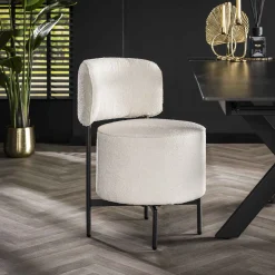 Online LifestyleFurn Draaibare Eetkamerstoel Karlita Bouclé