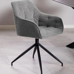 Online Bendt Draaibare Eetkamerstoel Loren Bouclé