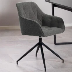 Online Bendt Draaibare Eetkamerstoel Loren Bouclé