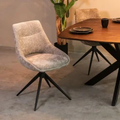 Clearance LABEL51 Draaibare Eetkamerstoel Marlow Elite stof