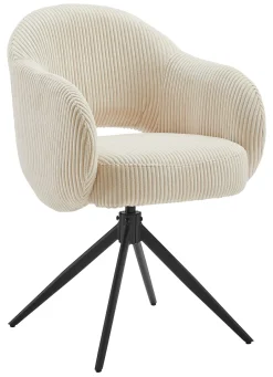 Artistiq Living Draaibare Eetkamerstoel Melodee Ribstof