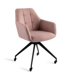 Best Jesper Home Draaibare Eetkamerstoel Noto Caster Black