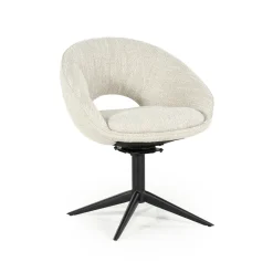 Clearance Eleonora Draaibare Eetkamerstoel Nol Bouclé