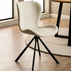 Online Bendt Draaibare Eetkamerstoel Olle Bouclé