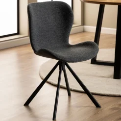 Online Bendt Draaibare Eetkamerstoel Olle Bouclé