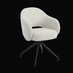 Discount Tower Living Draaibare Eetkamerstoel Porto Geweven stof