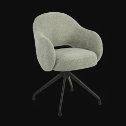 Discount Tower Living Draaibare Eetkamerstoel Porto Geweven stof