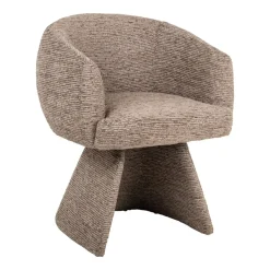 Best Richmond Interiors Draaibare Eetkamerstoel Quiriro Linear stof, kleur Mocca Mocha