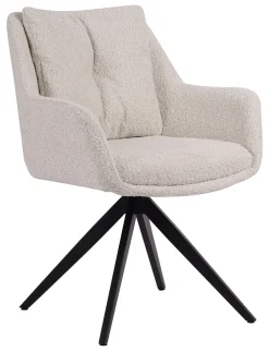 Discount Artistiq Living Draaibare Eetkamerstoel Rocket Bouclé