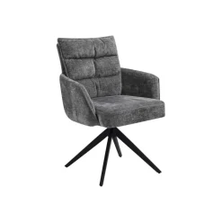 Best Tower Living Draaibare Eetkamerstoel Rosora Met armleuning, Chenille