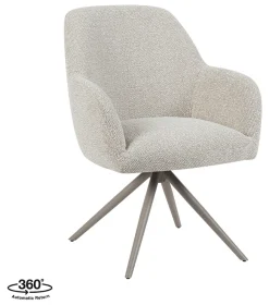 Discount LABEL51 Draaibare Eetkamerstoel Sayuri Bouclé