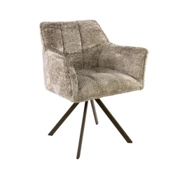 Hot LifestyleFurn Draaibare Eetkamerstoel Thandie Alura stof, kleur /Bruin Zand