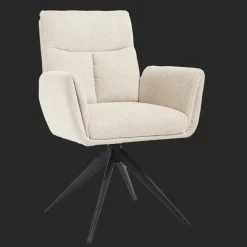 New Tower Living Draaibare Eetkamerstoel Varzo Bouclé
