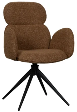 Hot LABEL51 Draaibare Eetkamerstoel Vidar Bouclé