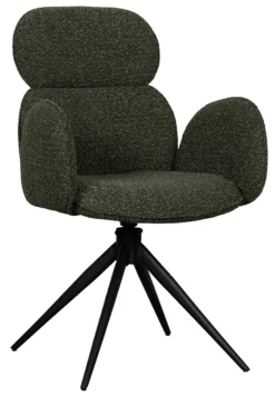 Hot LABEL51 Draaibare Eetkamerstoel Vidar Bouclé