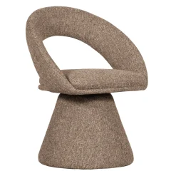 Outlet WOOOD Draaibare Eetkamerstoel Winter Geweven stof