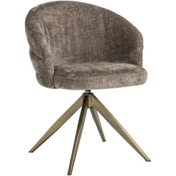 Discount Richmond Interiors Draaibare Eetkamerstoel Zendaya Chenille