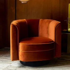 Best Dutchbone Draaibare Fauteuil Flower Oranje