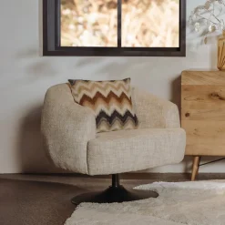 Tower Living Draaifauteuil Barga Geweven stof