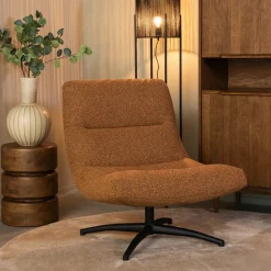 Clearance LABEL51 Draaifauteuil Calix Bouclé