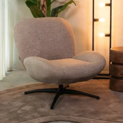 Outlet LABEL51 Draaifauteuil Clayton Canyon stof