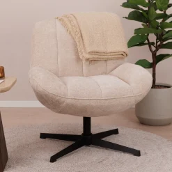 Sale By-Boo Draaifauteuil Derby Chenille