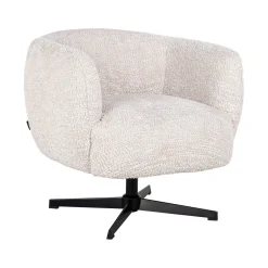 Online Richmond Interiors Draaifauteuil Estelle Chenille, kleur Crème Cru00e8me