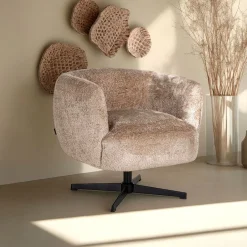 Best Richmond Interiors Draaifauteuil Estelle Sheep, kleur Naturel