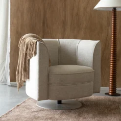 Online Dutchbone Draaifauteuil Flower Geweven stof