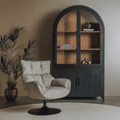 Hot Tower Living Draaifauteuil Force Bouclé