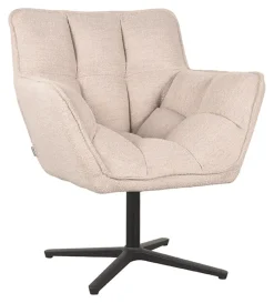 Discount LABEL51 Draaifauteuil Ian Bouclé, kleur Naturel
