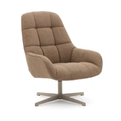 Hot Kave Home Draaifauteuil Jaspe Structuurstof, kleur Lichtbruin